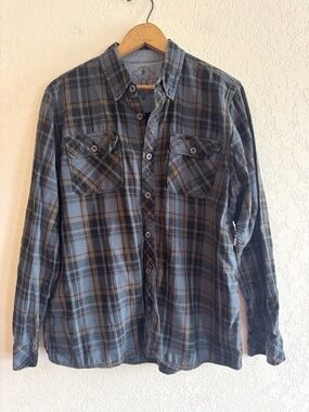 North River | plaid button up shirt | M